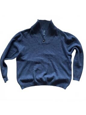 Jos. A. Bank Men's XL Lambswool Blend Sweater Navy Blue